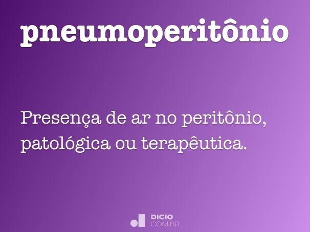 pneumoperitônio