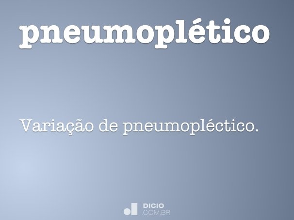 pneumoplético