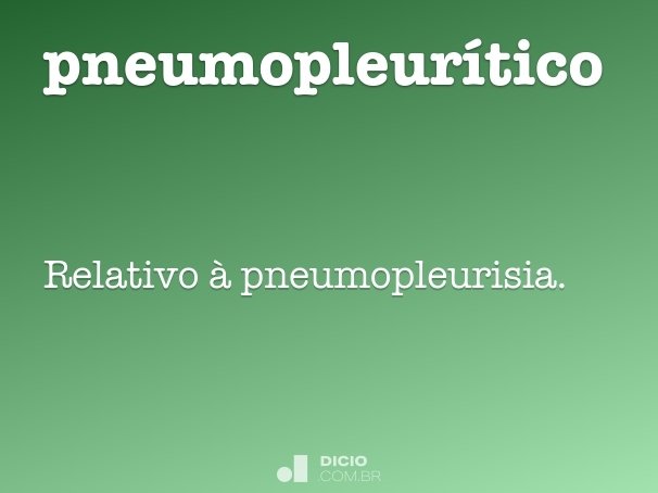 pneumopleurítico