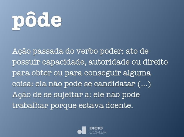 Possuído - Dicio, Dicionário Online de Português