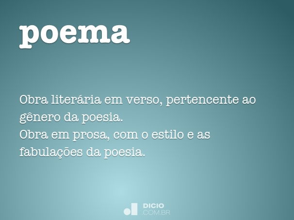 Poesia. O que é poesia?