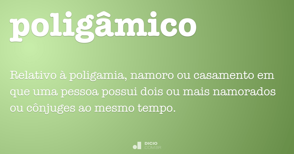 Poligâmico Dicio Dicionário Online De Português 0932