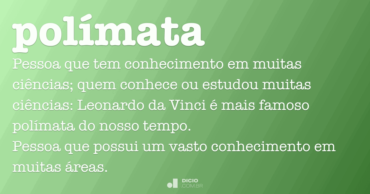 Polímata Dicionário Online de Português