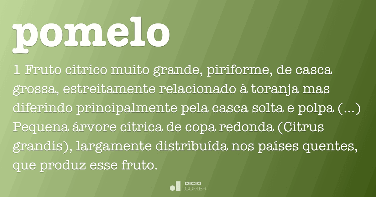 Pomelo Dicio, Dicionário Online de Português