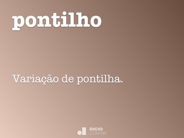 pontilho