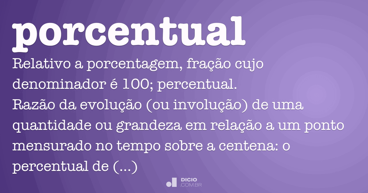 Qué es percentual?