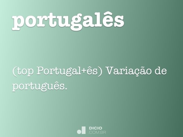 portugalês