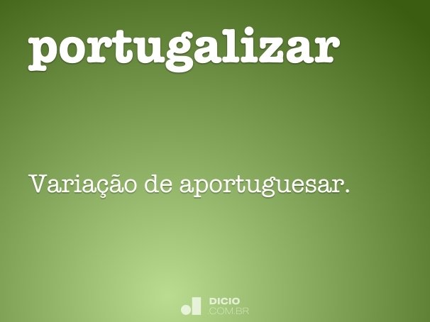 portugalizar