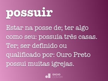 Possuído - Dicio, Dicionário Online de Português