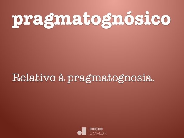 pragmatognósico