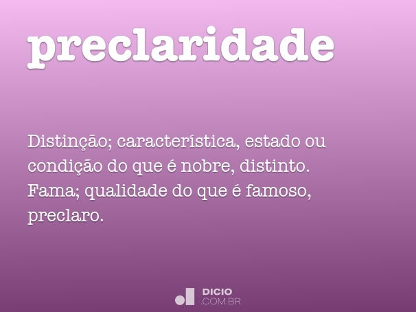 preclaridade