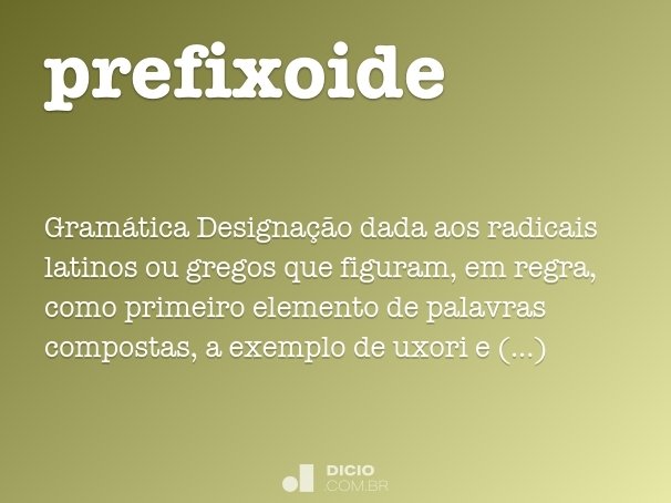 prefixoide