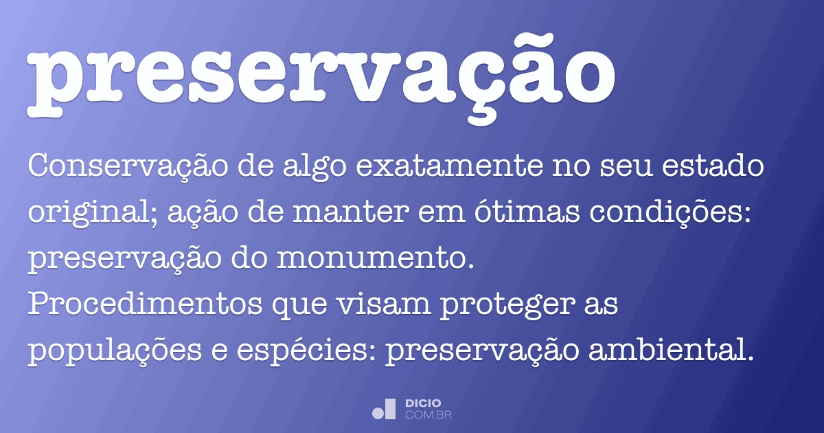 Preservação Dicio, Dicionário Online de Português
