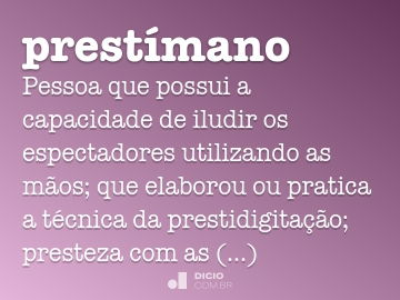 Prestimoso - Dicio, Dicionário Online de Português