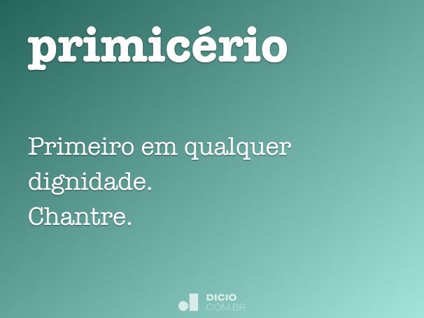 primicério