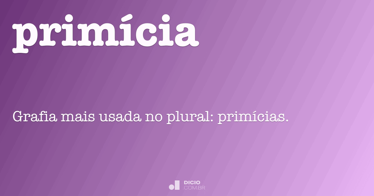 Primícia