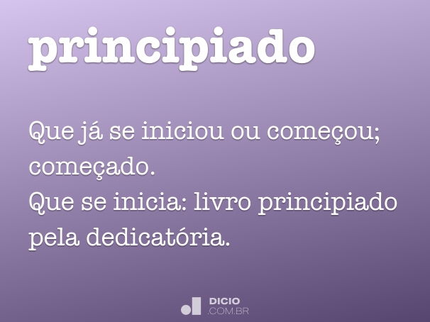 principiado