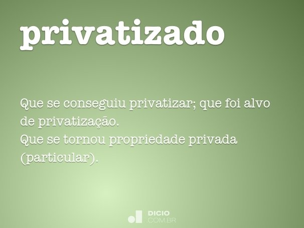 privatizado