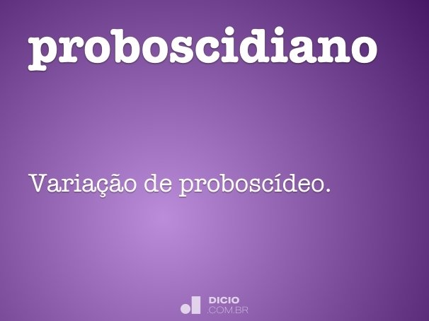 proboscidiano