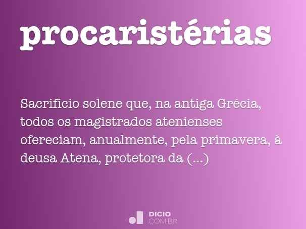 procaristérias