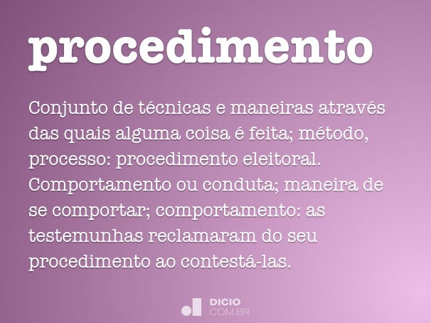 procedimento