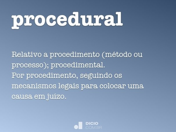 procedural