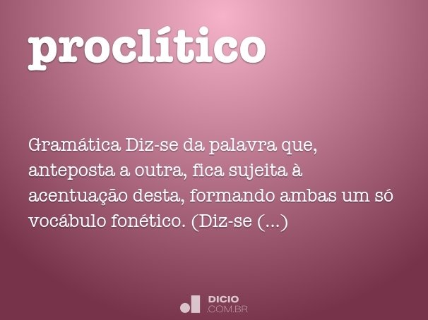 proclítico