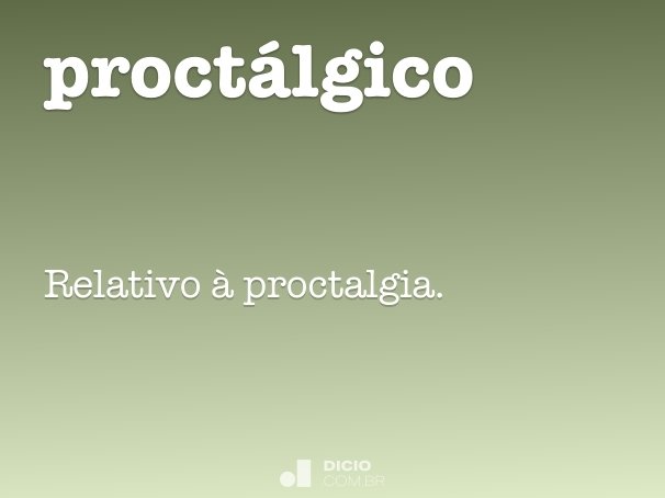 proctálgico