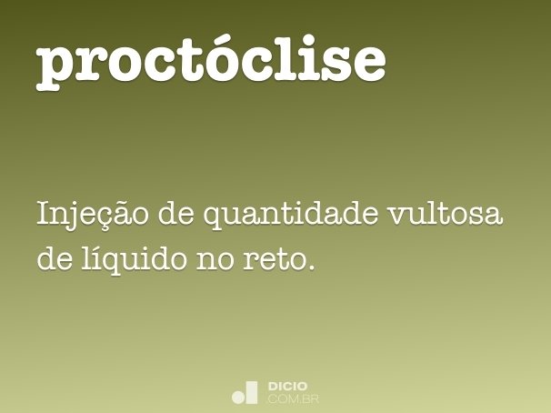 proctóclise