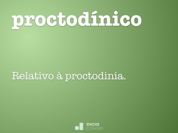 proctodínico