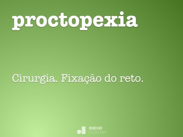 proctopexia