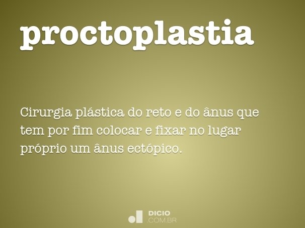 proctoplastia
