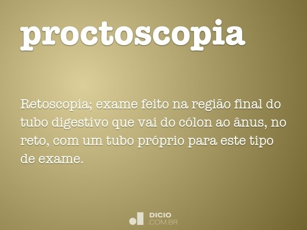 proctoscopia