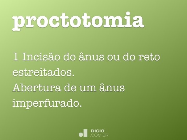 proctotomia