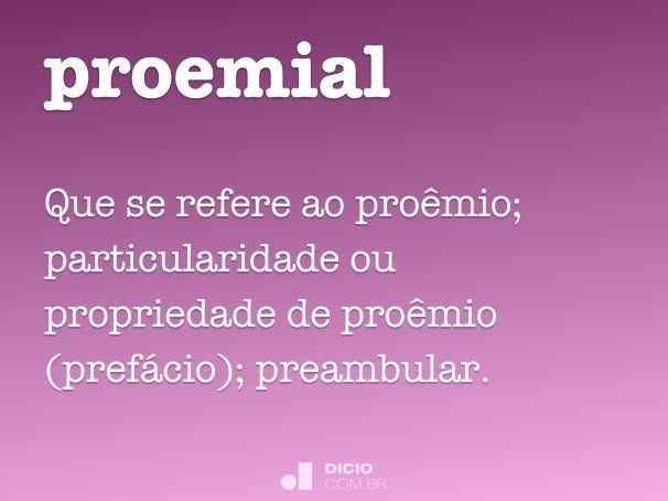 proemial