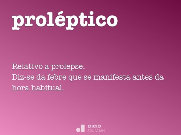 proléptico