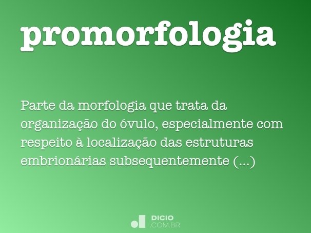 promorfologia