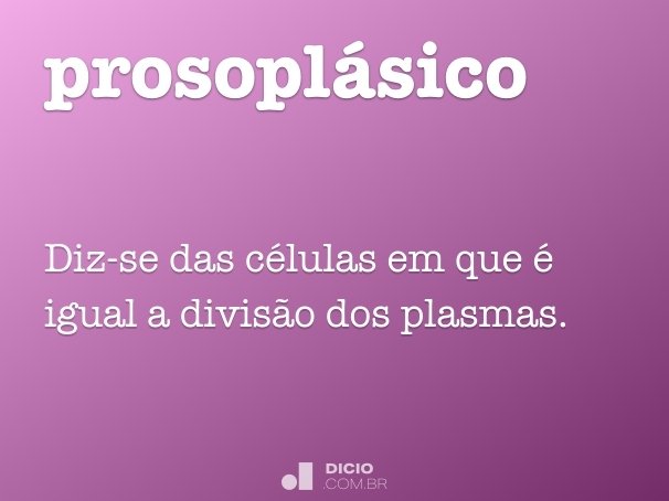 prosoplásico