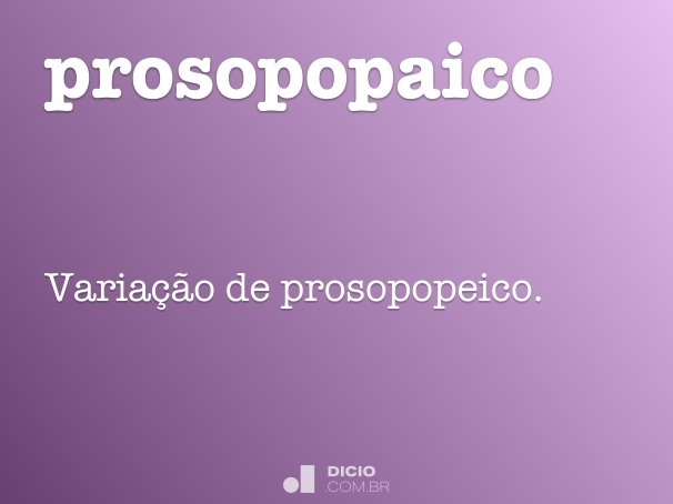 prosopopaico