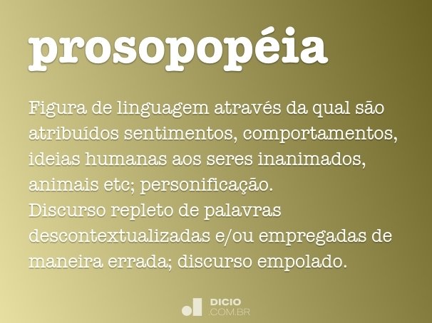 prosopopéia