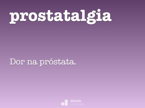 prostatalgia
