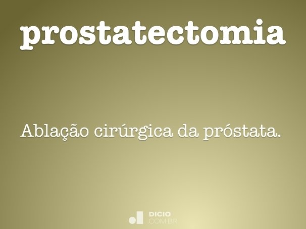 prostatectomia