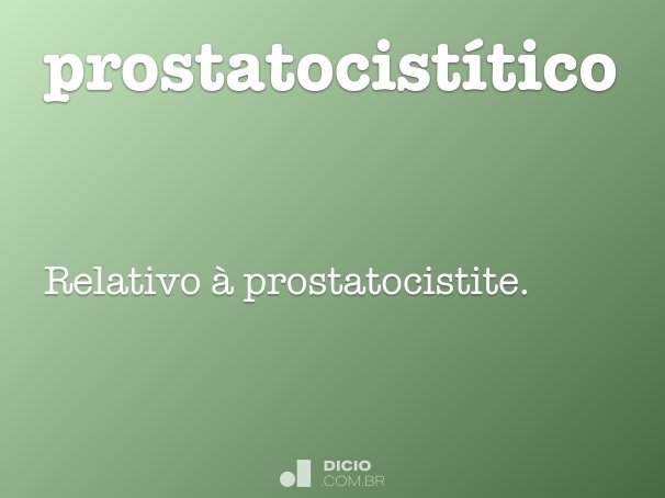 prostatocistítico