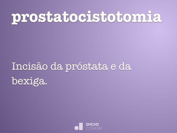 prostatocistotomia