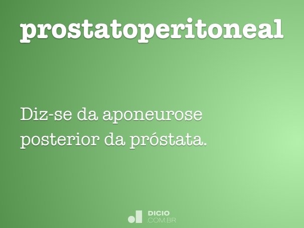 prostatoperitoneal