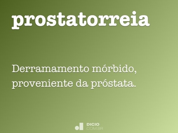 prostatorreia