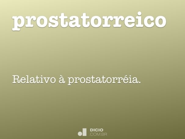 prostatorreico