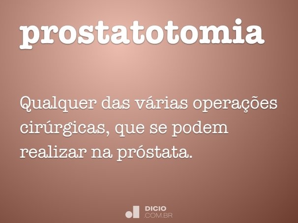 prostatotomia