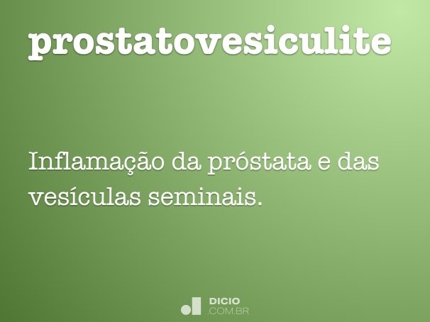 prostatovesiculite