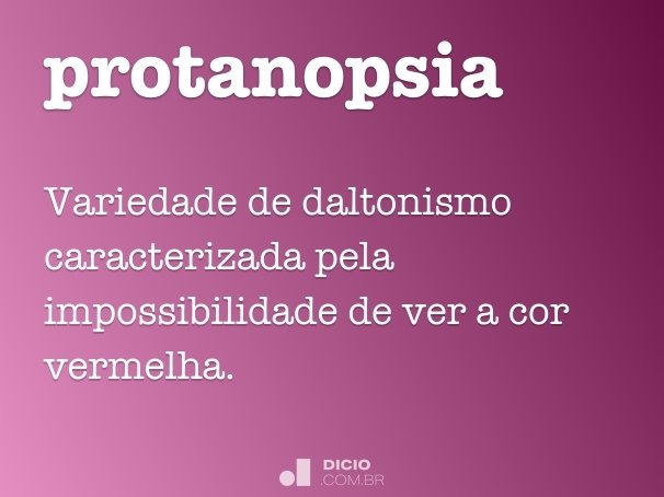 protanopsia